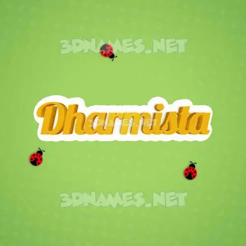 dharmista in Ladybugs style - 3D name wallpaper dharmista in Ladybugs style - 3D name wallpaper