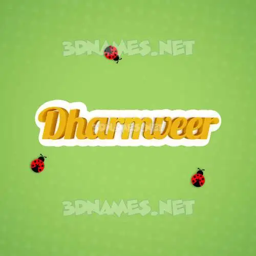 dharmveer in Ladybugs style - 3D name wallpaper dharmveer in Ladybugs style - 3D name wallpaper