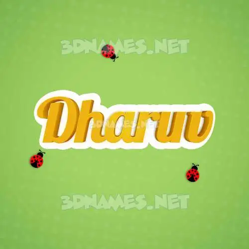 dharuv in Ladybugs style - 3D name wallpaper dharuv in Ladybugs style - 3D name wallpaper