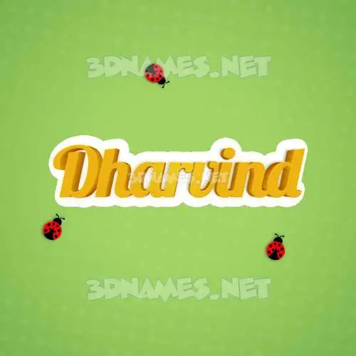 dharvind in Ladybugs style - 3D name wallpaper dharvind in Ladybugs style - 3D name wallpaper