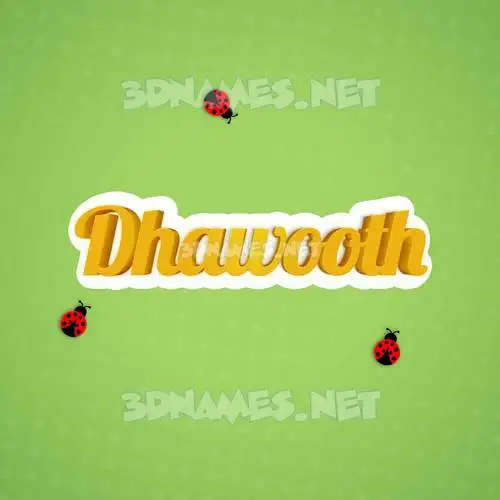 dhawooth in Ladybugs style - 3D name wallpaper dhawooth in Ladybugs style - 3D name wallpaper