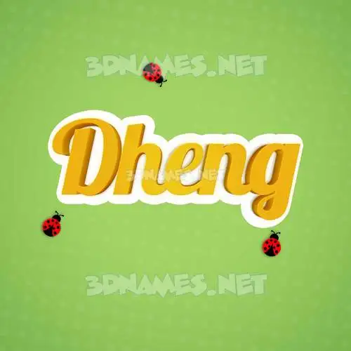 dheng in Ladybugs style - 3D name wallpaper dheng in Ladybugs style - 3D name wallpaper