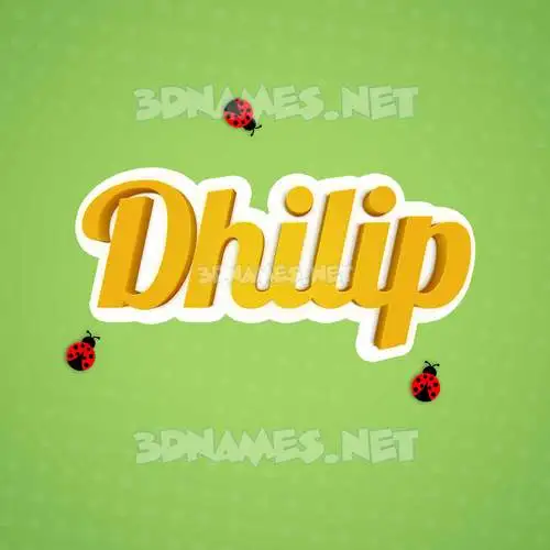 dhilip in Ladybugs style - 3D name wallpaper dhilip in Ladybugs style - 3D name wallpaper