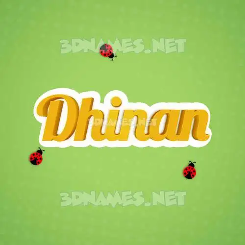 dhinan in Ladybugs style - 3D name wallpaper dhinan in Ladybugs style - 3D name wallpaper