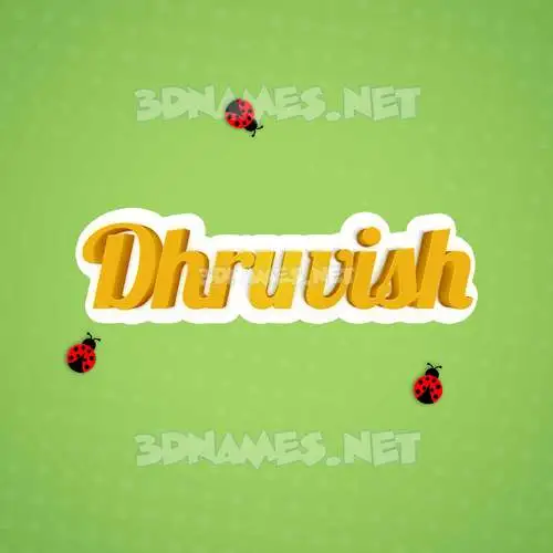 dhruvish in Ladybugs style - 3D name wallpaper dhruvish in Ladybugs style - 3D name wallpaper