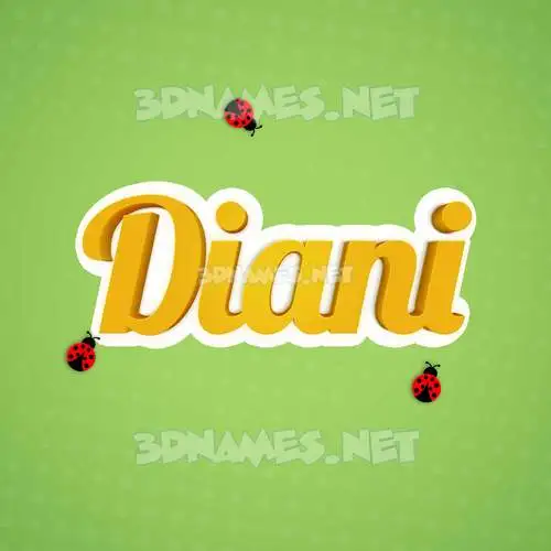 diani in Ladybugs style - 3D name wallpaper diani in Ladybugs style - 3D name wallpaper