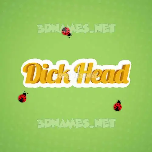 dick head in Ladybugs style - 3D name wallpaper dick head in Ladybugs style - 3D name wallpaper