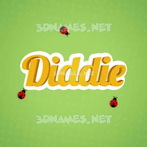 diddie in Ladybugs style - 3D name wallpaper diddie in Ladybugs style - 3D name wallpaper