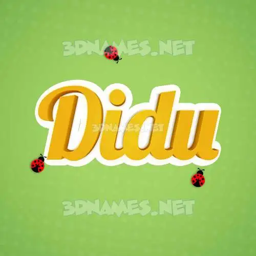 didu in Ladybugs style - 3D name wallpaper didu in Ladybugs style - 3D name wallpaper