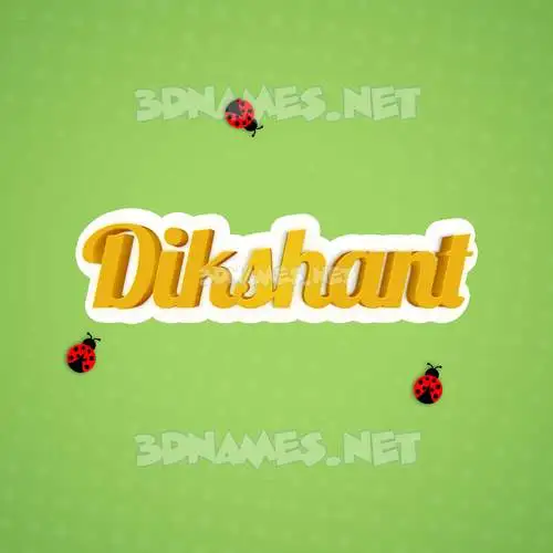 dikshant in Ladybugs style - 3D name wallpaper dikshant in Ladybugs style - 3D name wallpaper