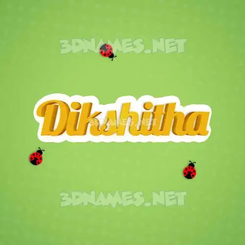 dikshitha in Ladybugs style - 3D name wallpaper dikshitha in Ladybugs style - 3D name wallpaper