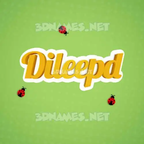 dileepd in Ladybugs style - 3D name wallpaper dileepd in Ladybugs style - 3D name wallpaper