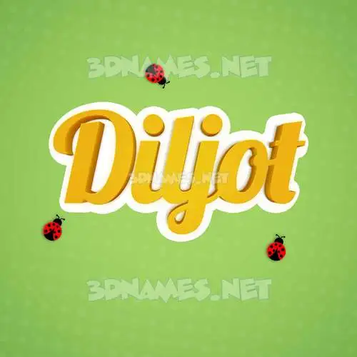 diljot in Ladybugs style - 3D name wallpaper diljot in Ladybugs style - 3D name wallpaper