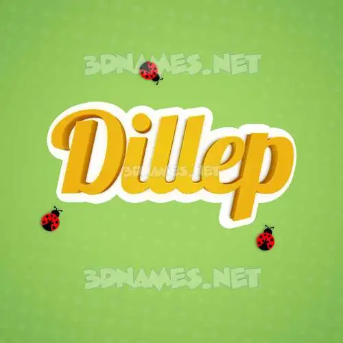 dillep in Ladybugs style - 3D name wallpaper dillep in Ladybugs style - 3D name wallpaper