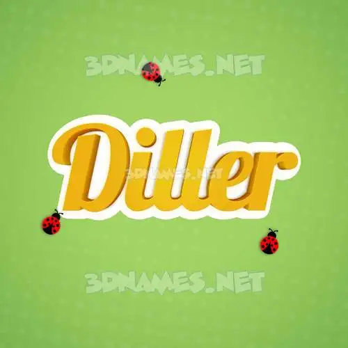 diller in Ladybugs style - 3D name wallpaper diller in Ladybugs style - 3D name wallpaper