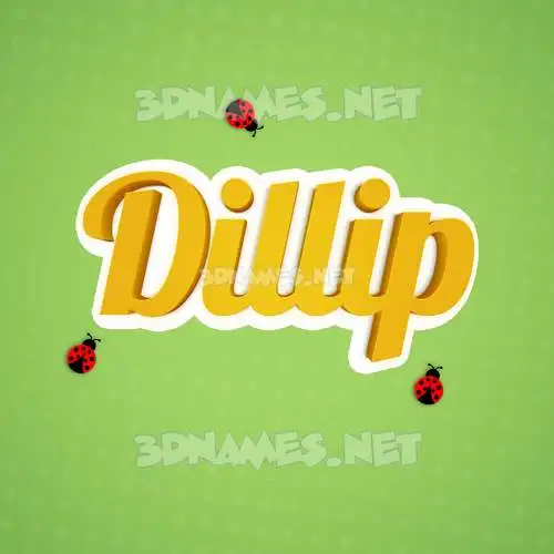 dillip in Ladybugs style - 3D name wallpaper dillip in Ladybugs style - 3D name wallpaper