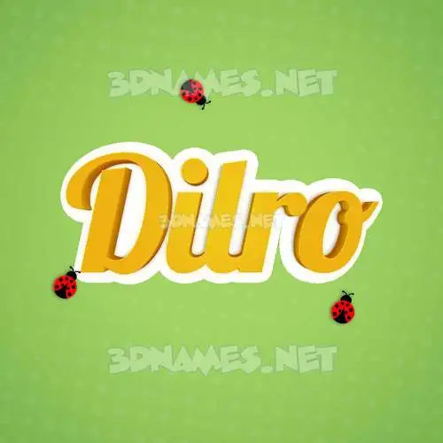 dilro in Ladybugs style - 3D name wallpaper dilro in Ladybugs style - 3D name wallpaper