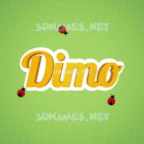 dimo in Ladybugs style - 3D name wallpaper dimo in Ladybugs style - 3D name wallpaper