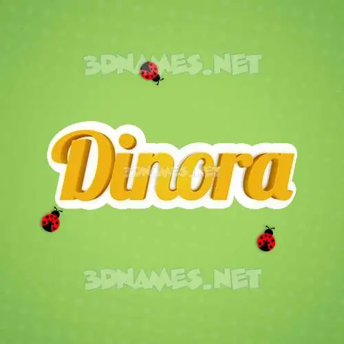 dinora in Ladybugs style - 3D name wallpaper dinora in Ladybugs style - 3D name wallpaper
