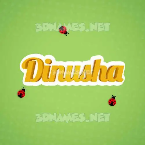 dinusha in Ladybugs style - 3D name wallpaper dinusha in Ladybugs style - 3D name wallpaper