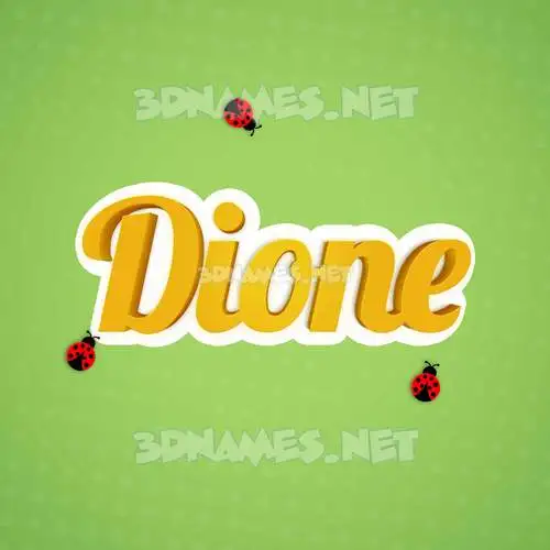 dione in Ladybugs style - 3D name wallpaper dione in Ladybugs style - 3D name wallpaper