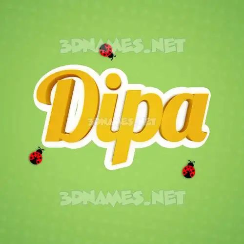 dipa in Ladybugs style - 3D name wallpaper dipa in Ladybugs style - 3D name wallpaper