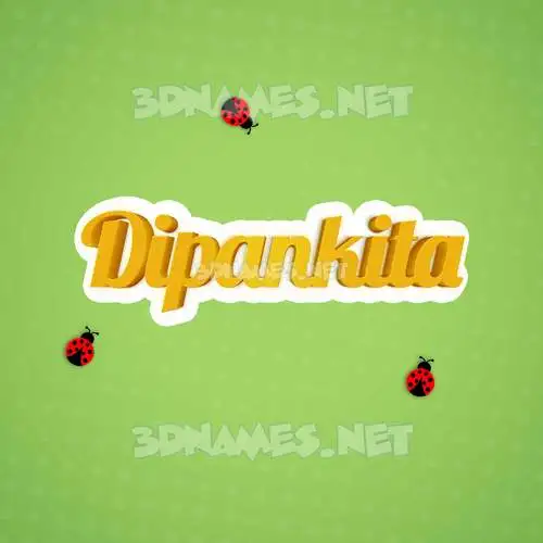 dipankita in Ladybugs style - 3D name wallpaper dipankita in Ladybugs style - 3D name wallpaper
