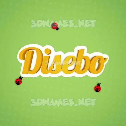 disebo in Ladybugs style - 3D name wallpaper disebo in Ladybugs style - 3D name wallpaper