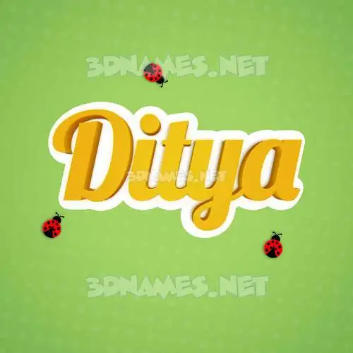 ditya in Ladybugs style - 3D name wallpaper ditya in Ladybugs style - 3D name wallpaper