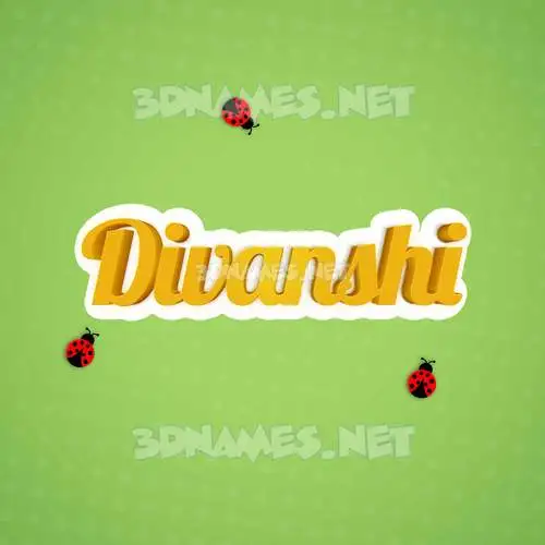 divanshi in Ladybugs style - 3D name wallpaper divanshi in Ladybugs style - 3D name wallpaper