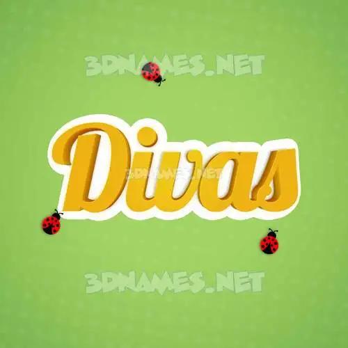 divas in Ladybugs style - 3D name wallpaper divas in Ladybugs style - 3D name wallpaper