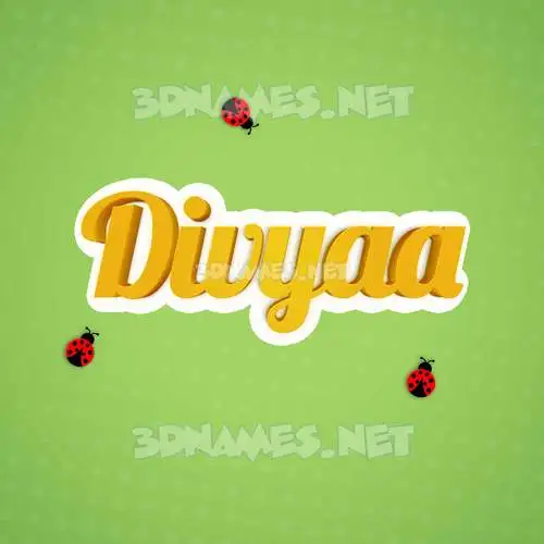 divyaa in Ladybugs style - 3D name wallpaper divyaa in Ladybugs style - 3D name wallpaper