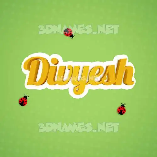 divyesh in Ladybugs style - 3D name wallpaper divyesh in Ladybugs style - 3D name wallpaper