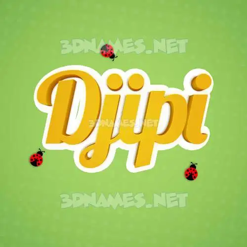 djipi in Ladybugs style - 3D name wallpaper djipi in Ladybugs style - 3D name wallpaper