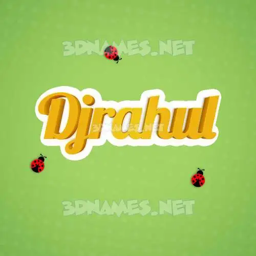 djrahul in Ladybugs style - 3D name wallpaper djrahul in Ladybugs style - 3D name wallpaper