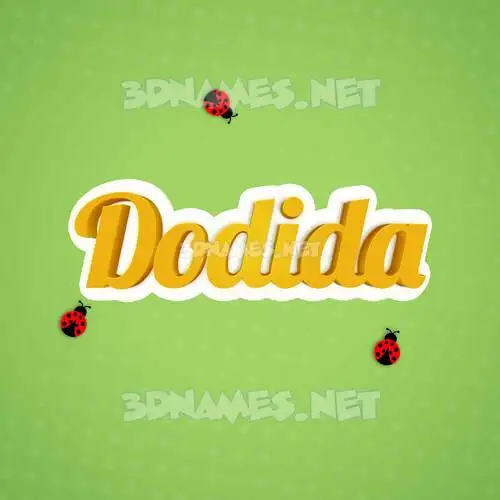 dodida in Ladybugs style - 3D name wallpaper dodida in Ladybugs style - 3D name wallpaper
