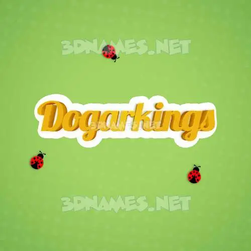 dogarkings in Ladybugs style - 3D name wallpaper dogarkings in Ladybugs style - 3D name wallpaper