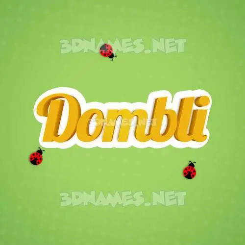 dombli in Ladybugs style - 3D name wallpaper dombli in Ladybugs style - 3D name wallpaper