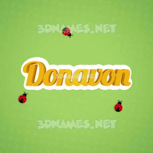 donavon in Ladybugs style - 3D name wallpaper donavon in Ladybugs style - 3D name wallpaper