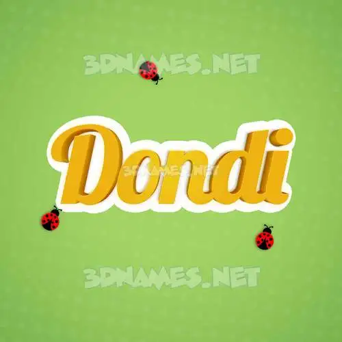 dondi in Ladybugs style - 3D name wallpaper dondi in Ladybugs style - 3D name wallpaper