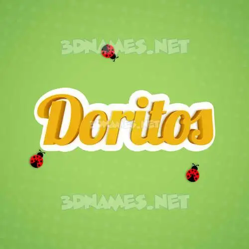 doritos in Ladybugs style - 3D name wallpaper