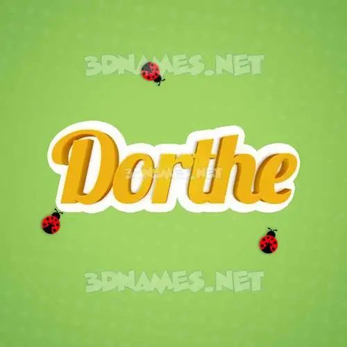 dorthe in Ladybugs style - 3D name wallpaper dorthe in Ladybugs style - 3D name wallpaper