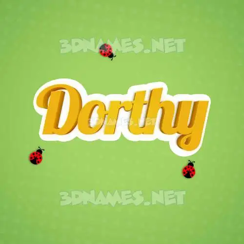 dorthy in Ladybugs style - 3D name wallpaper dorthy in Ladybugs style - 3D name wallpaper
