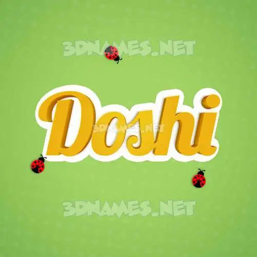 doshi in Ladybugs style - 3D name wallpaper doshi in Ladybugs style - 3D name wallpaper