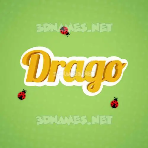 drago in Ladybugs style - 3D name wallpaper drago in Ladybugs style - 3D name wallpaper