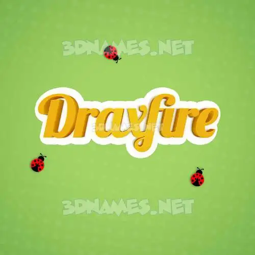 draxfire in Ladybugs style - 3D name wallpaper draxfire in Ladybugs style - 3D name wallpaper