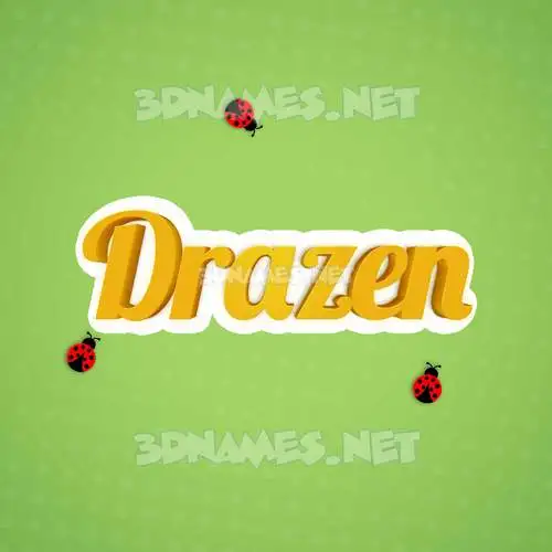 drazen in Ladybugs style - 3D name wallpaper drazen in Ladybugs style - 3D name wallpaper