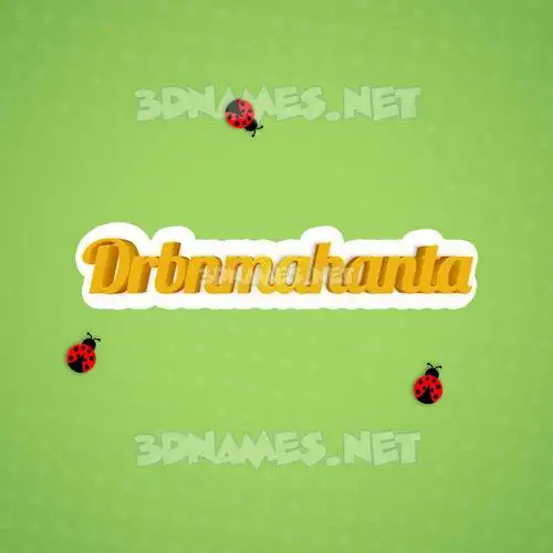 drbnmahanta in Ladybugs style - 3D name wallpaper drbnmahanta in Ladybugs style - 3D name wallpaper
