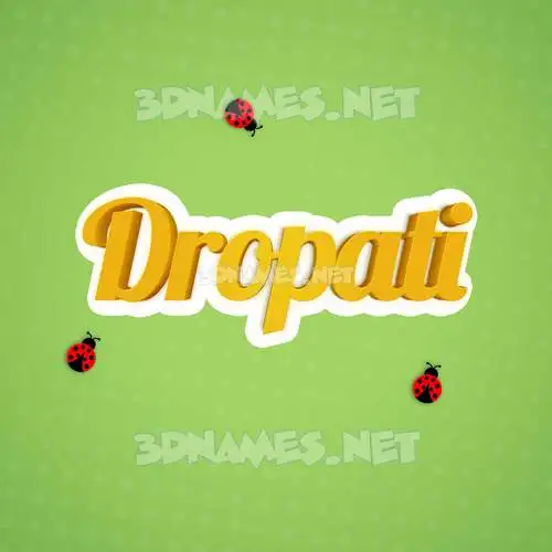 dropati in Ladybugs style - 3D name wallpaper