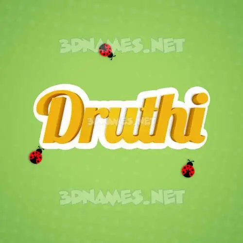 druthi in Ladybugs style - 3D name wallpaper druthi in Ladybugs style - 3D name wallpaper